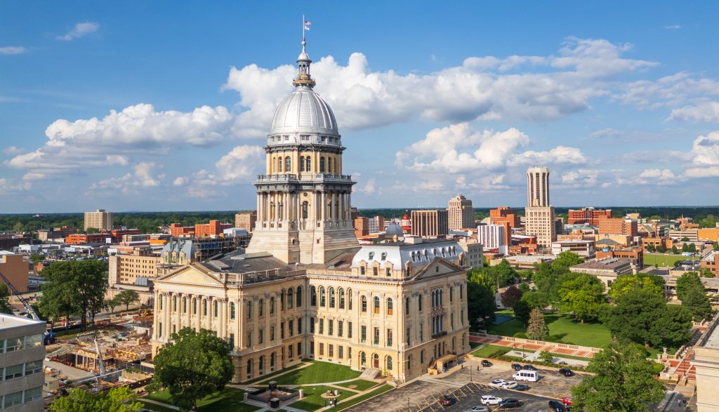 Illinois government offices building in Springfield Illinois